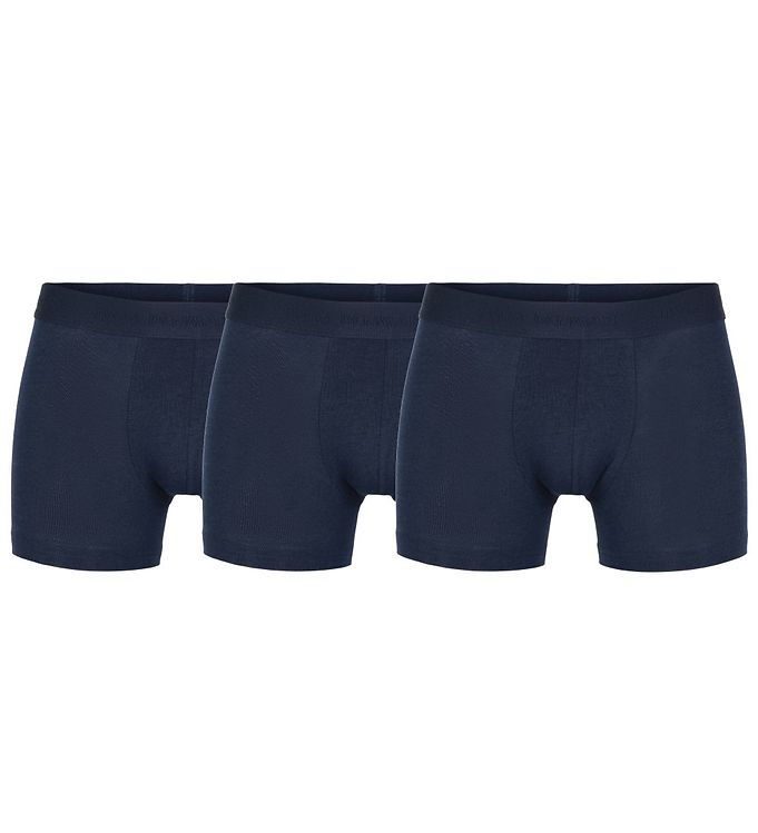 JBS of Denmark 3-pak bambus underbukser i navy til drenge.