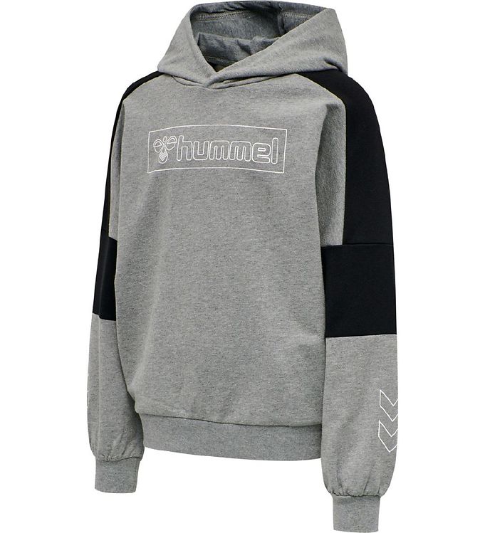 Hummel hmlBoxline Hættetrøje - Gråmeleret