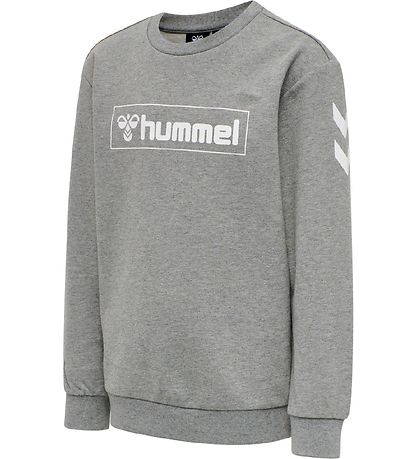 Hummel Sweatshirt - hmlBox - Grey Melange Hummel Sweatshirt - hmlBox - Grey Melange