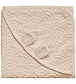 Cam Cam Baby towel - 80x80 cm - Almond w. Ears