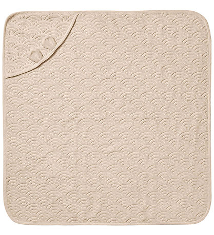 Cam Cam Baby towel - 80x80 cm - Almond w. Ears