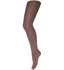 MP Tights - Wool - Rib - Brown Sienna