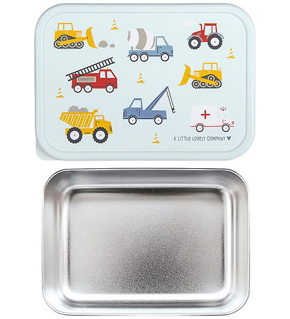 A Little Lovely Company Madkasse - Rustfrit Stål - Vehicles