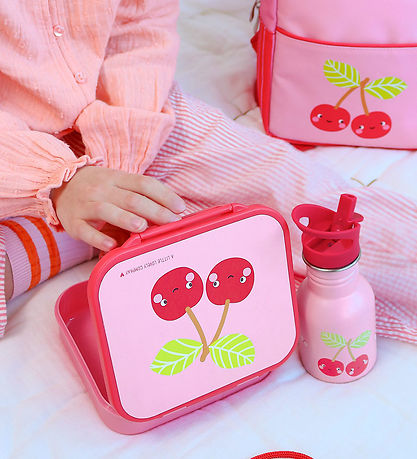 A Little Lovely Company Madkasse - Bento - Happy Cherries