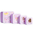 A Little Lovely Company Madkassesæt - 4 stk. - Princesses