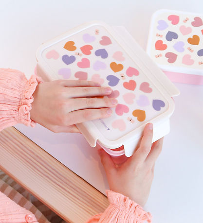 A Little Lovely Company Madkasse - Bento - Hearts