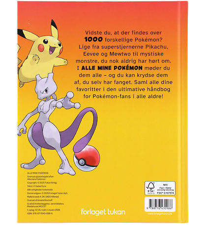 Forlaget Tukan Bog - Alle Mine Pokémon