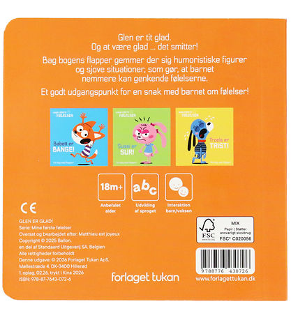 Forlaget Tukan Bog m. Flapper - Glen Er Glad!