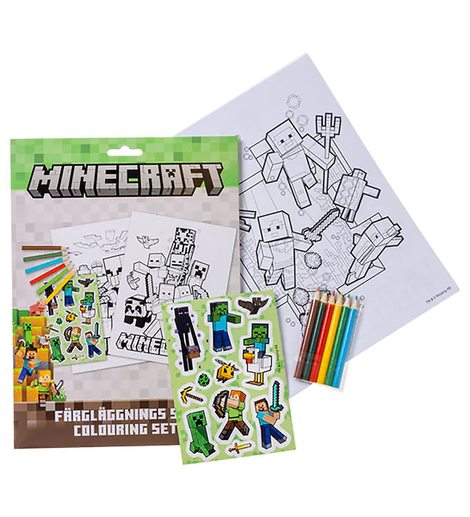 Minecraft Farvesæt - 15 Dele