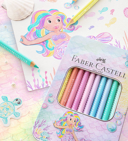 Faber-Castel farveblyanter - Sparkle Jumbo - 10 stk