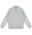 GANT Sweatshirt m. Lynlås - Gråmeleret