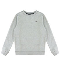 GANT Sweatshirt - Shield Crew - Grey Melange