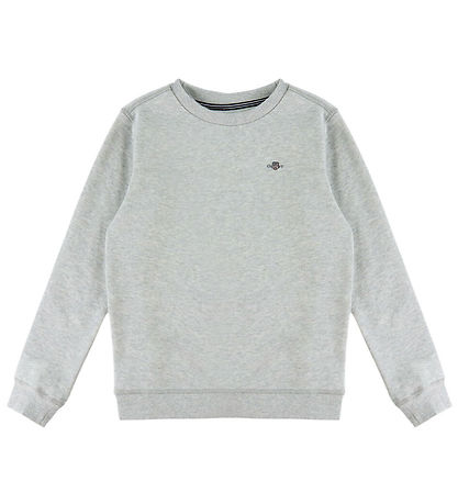 GANT Sweatshirt - Shield Crew - Grey Melange