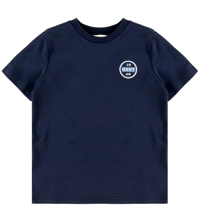 GANT T-shirt - New Haven - Evening Blue m. Print