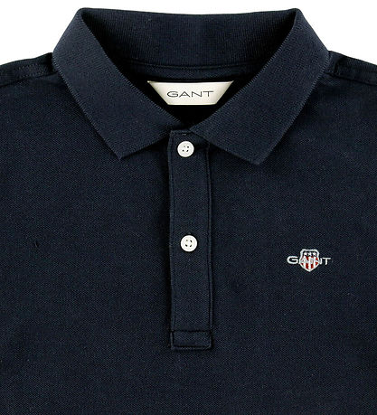 GANT Polo T-shirt - Shield - Evening Blue