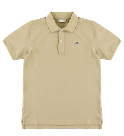 GANT Polo T-shirt - Shield - Oat Beige