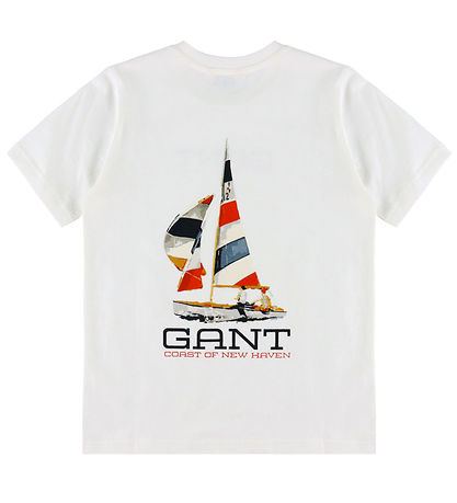 GANT T-shirt - Coastal Graphis - White