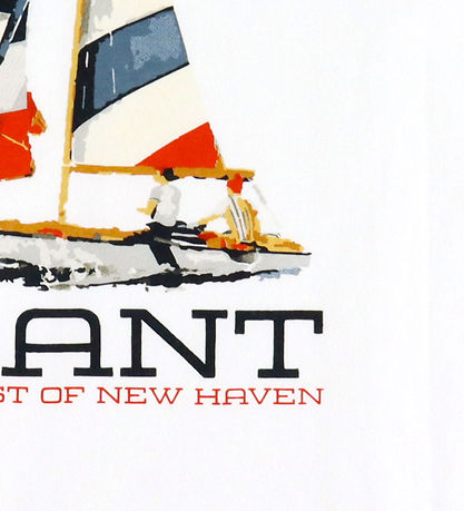 GANT T-shirt - Coastal Graphis - White