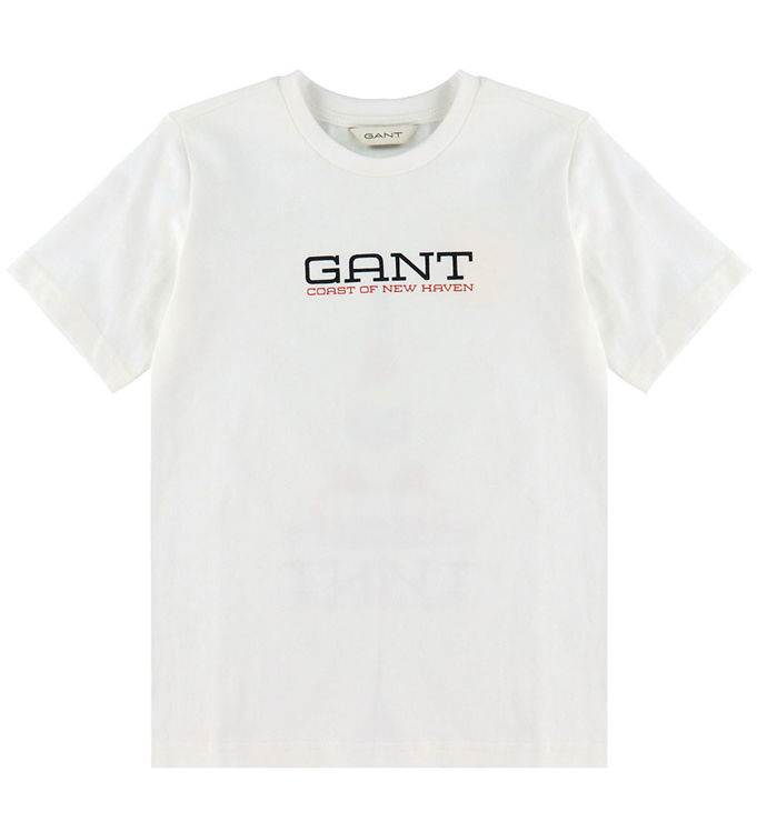 GANT T-shirt - Coastal Graphis - Hvid m. Sejlbåde