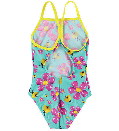 Arena Badedragt - Light Drop Back - Water Multi/Yellow Star