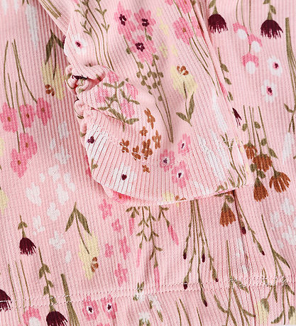 Minymo Leggings - Rib - Silver Pink