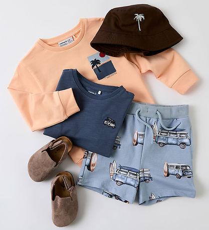 Name It Sweatshorts - NmmJaxon - Blue Fog