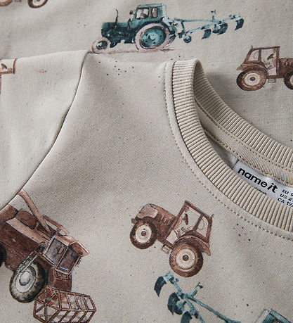 Name It Sweatshirt - NmmJanol - Chateau Gray