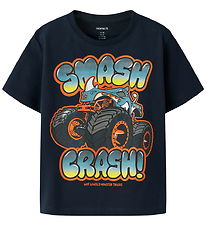 Name It T-shirt - NmmMore - Hot Wheels - Navy Blazer