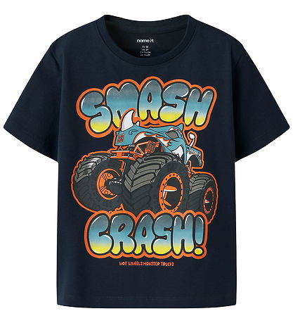 Name It T-shirt - NmmMore - Hot Wheels - Navy Blazer