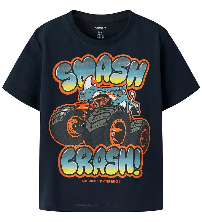 Name It T-shirt - NmmMore - Hot Wheels - Navy Blazer