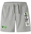 Name It Sweatshorts - NkmMar - Minecraft - Grey Melange
