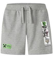 Name It Sweatshorts - NkmMar - Minecraft - Grey Melange