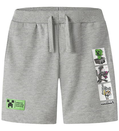 Name It Sweatshorts - NkmMar - Minecraft - Grey Melange