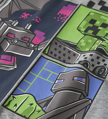 Name It T-shirt - NkmMykin - Minecraft - Grey Melange