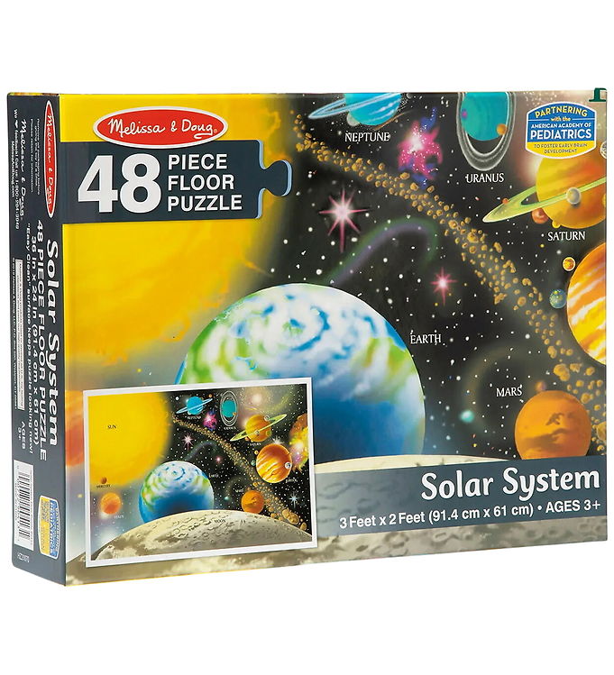 Melissa & Doug Gulvpuslespil - 48 Brikker - Solsystemet