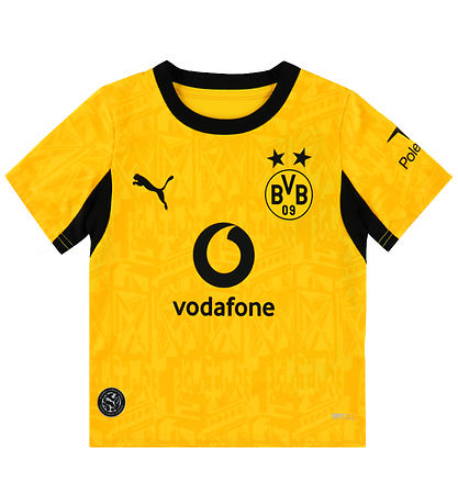 Puma Shortssæt - T-shirt/Shorts - BVB Home - Gul/Sort