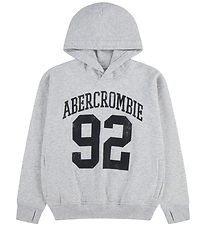 Abercrombie & Fitch  Hættetrøje - Light Grey Heather