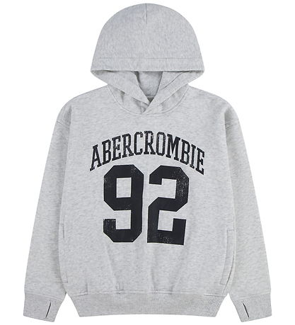 Abercrombie & Fitch  Hættetrøje - Light Grey Heather