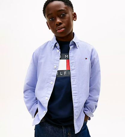Tommy Hilfiger Skjorte - Calm BlueBlue