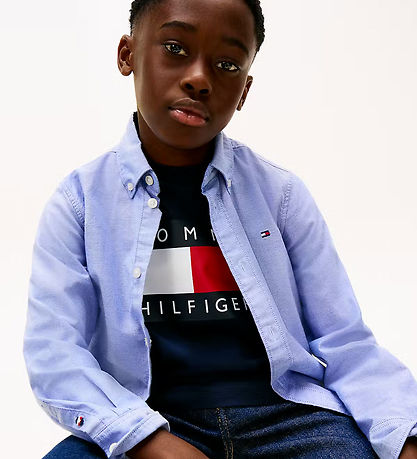 Tommy Hilfiger Skjorte - Calm BlueBlue
