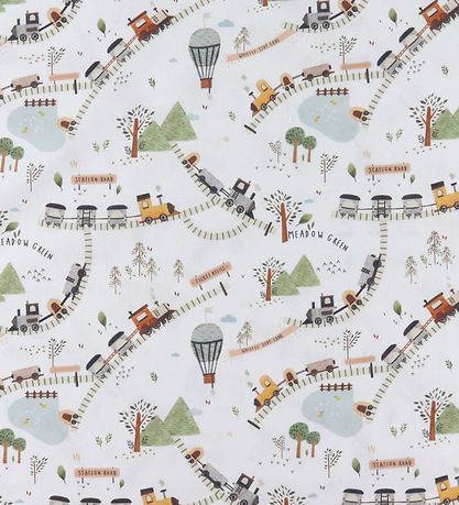 Nørgaard Madsens Bedding - Junior - White w. Train