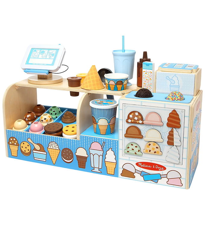 Melissa & Doug Cool Scoops Ice Creamery Wooden Counter