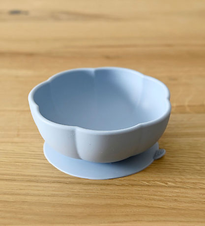 Jack o Juno Skål - Silicone - Poppy - Pale Blue