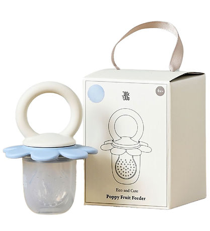 Jack o Juno Food Feeder - Poppy - Cream/ Pale Blue