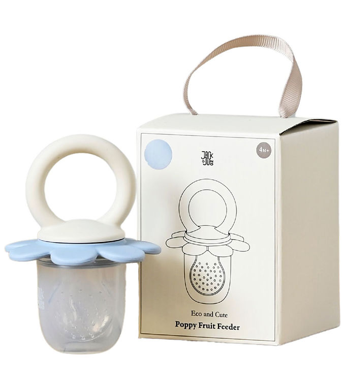 Jack o Juno Food Feeder - Poppy - Cream/Pale Blue