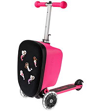 Micro Suitcase w. Scooter - Luggage Junior - Pink