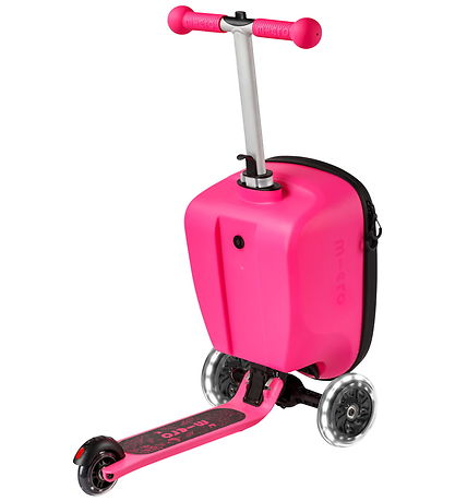 Micro Kuffert m. Løbehjul - Luggage Junior - Pink