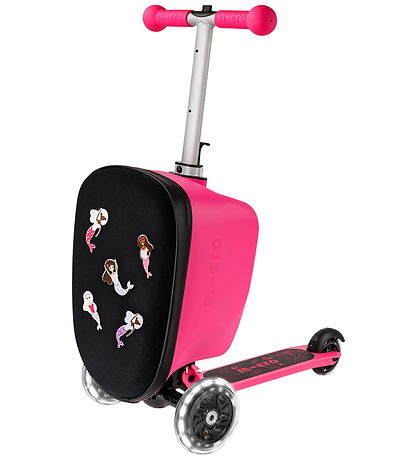 Micro Kuffert m. Løbehjul - Luggage Junior - Pink