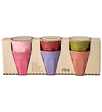 Rice Kopper - Melamin - 6 stk - 160 ml - Multifarvet
