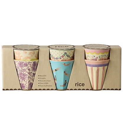 Rice Kopper - Melamin - 6 stk - 250 ml - Gloriously Prints
